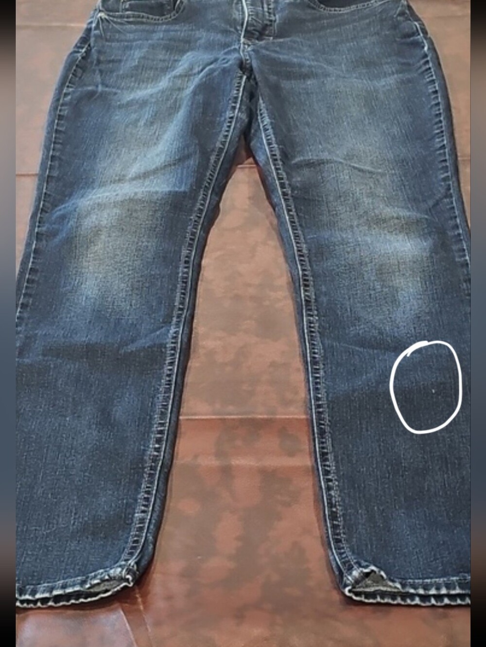 N Mens Blue Lee Riders Jeans Sz 8M Midrise Skinny - Picture 6 of 6